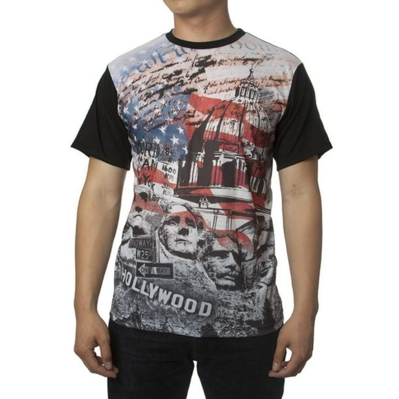 Konflic American Monument USA Patriotic Men's size Large t-shirt NWOT - Picture 1 of 4